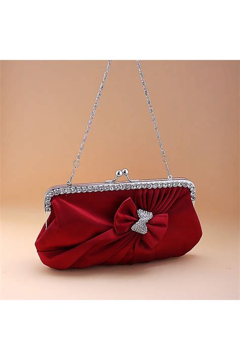 burgundy evening bags.